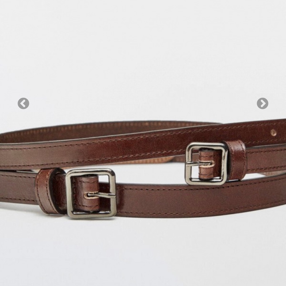 Massimo Dutti Brown Belt leather